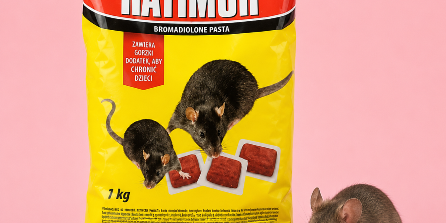 Ratimor® Pasta czerwona na myszy i szczury – skuteczna pasta z bromadiolonem w saszetkach1kg