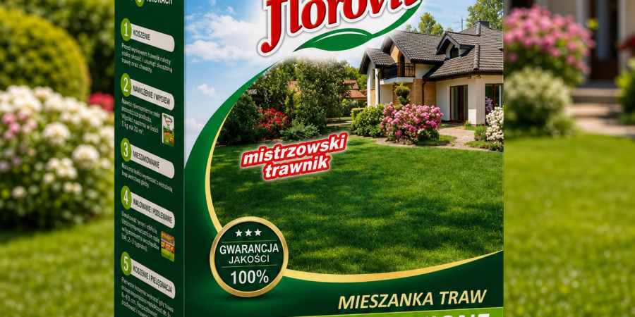 Florovit® Mieszanka Traw na Tereny Zacienione – do ogrodów o ograniczonym nasłonecznieniu 0,9kg