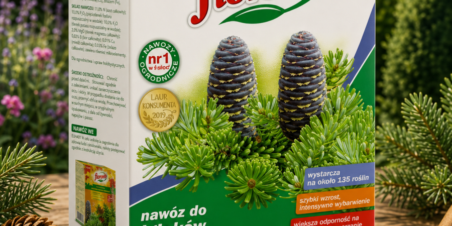 Florovit® Nawóz do Iglaków – granulat do tui, świerków, sosen i innych drzew oraz krzewów iglastych 1kg