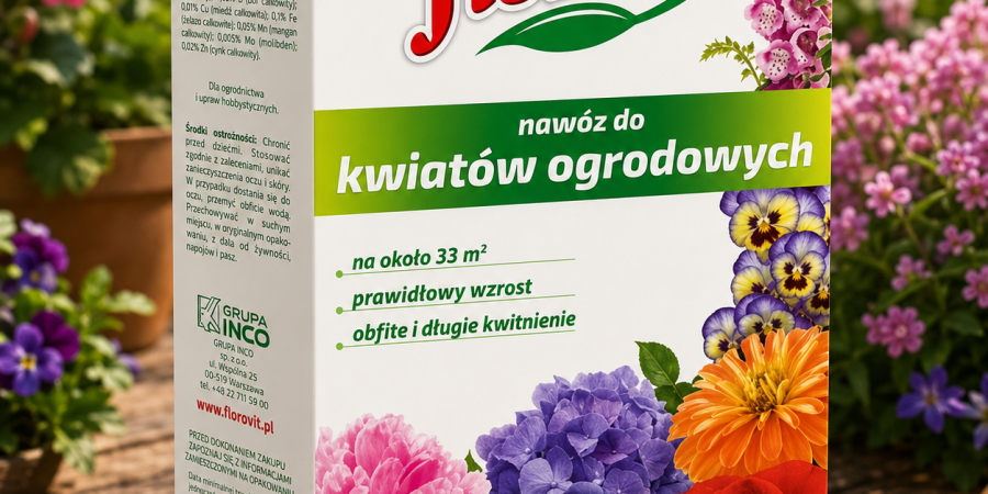 Florovit® Nawóz do Kwiatów Ogrodowych – granulat zapewniający bujne i długie kwitnienie 1kg