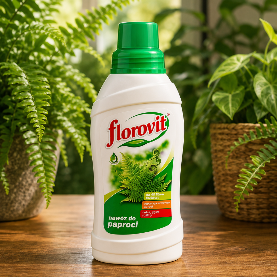 Florovit® Nawóz do Paproci 0,55 kg – płynny nawóz dla zdrowych i intensywnie zielonych paproci
