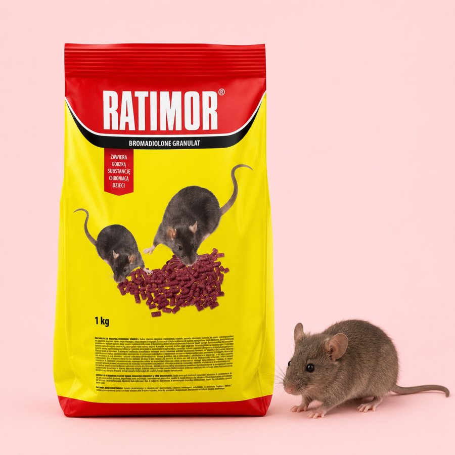 Ratimor® Granulat na myszy i szczury – skuteczna przynęta gryzoniobójcza 1kg