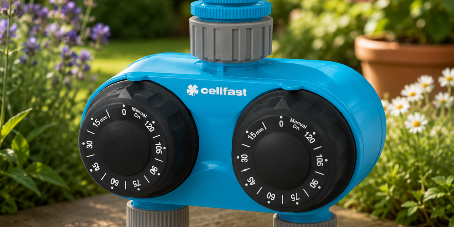 CELLFAST Rozdzielacz podwójny z zegarami mech. CELLPRO