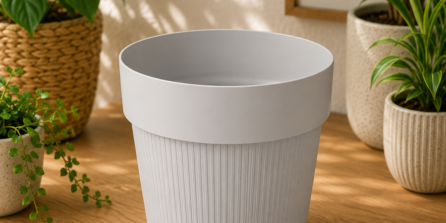 Doniczka JUMPER fi 160/L jasny szary