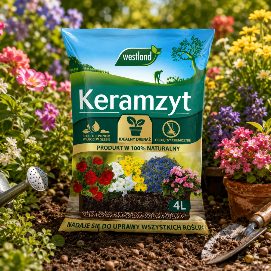 WESTLAND Keramzyt ogrodniczy 4l – naturalny drenaż do roślin i doniczek