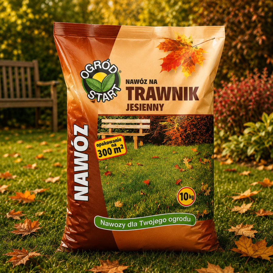 OGRÓD STAR Nawóz jesienny do trawnika 10kg – granulowany nawóz fosforowo-potasowy z wapniem