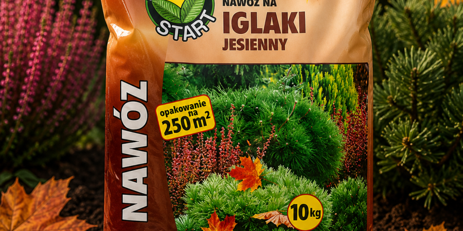 OGRÓD STAR Nawóz jesienny na iglaki 10kg – granulowany nawóz bez azotu PK 6-18