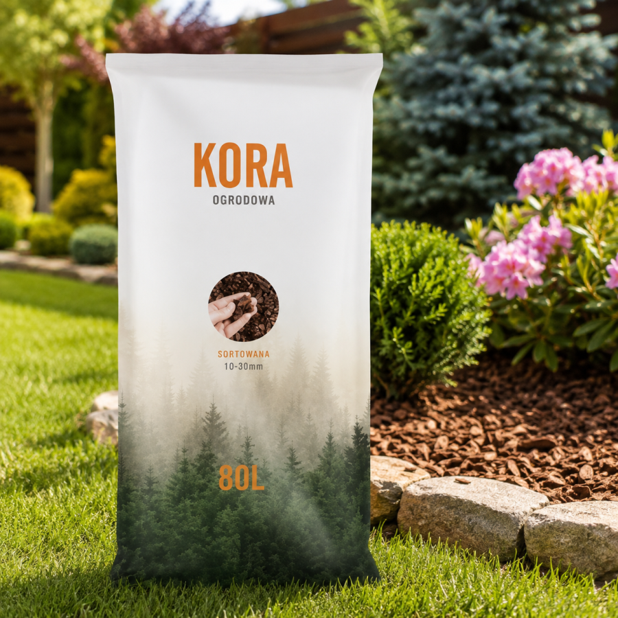 Kora ogrodowa Kronen 10–30 mm 80 L – naturalna kora sosnowa do ściółkowania
