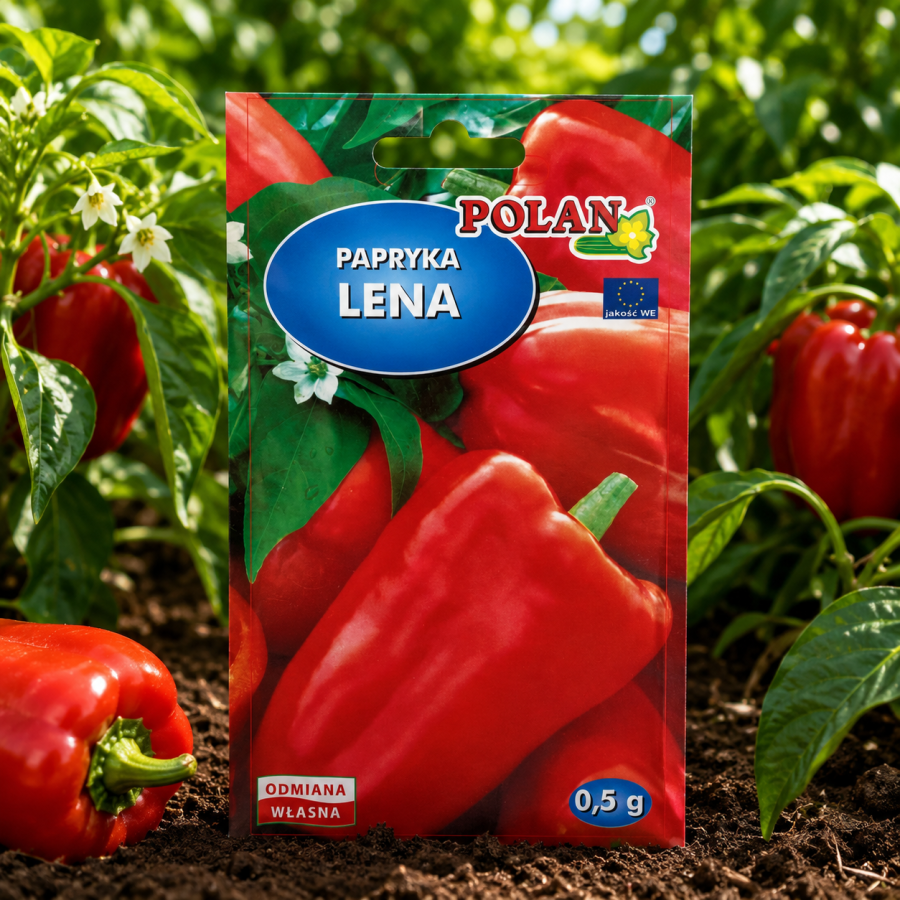Papryka Lena 0,5 g – wczesna, plenna odmiana o zwartym pokroju