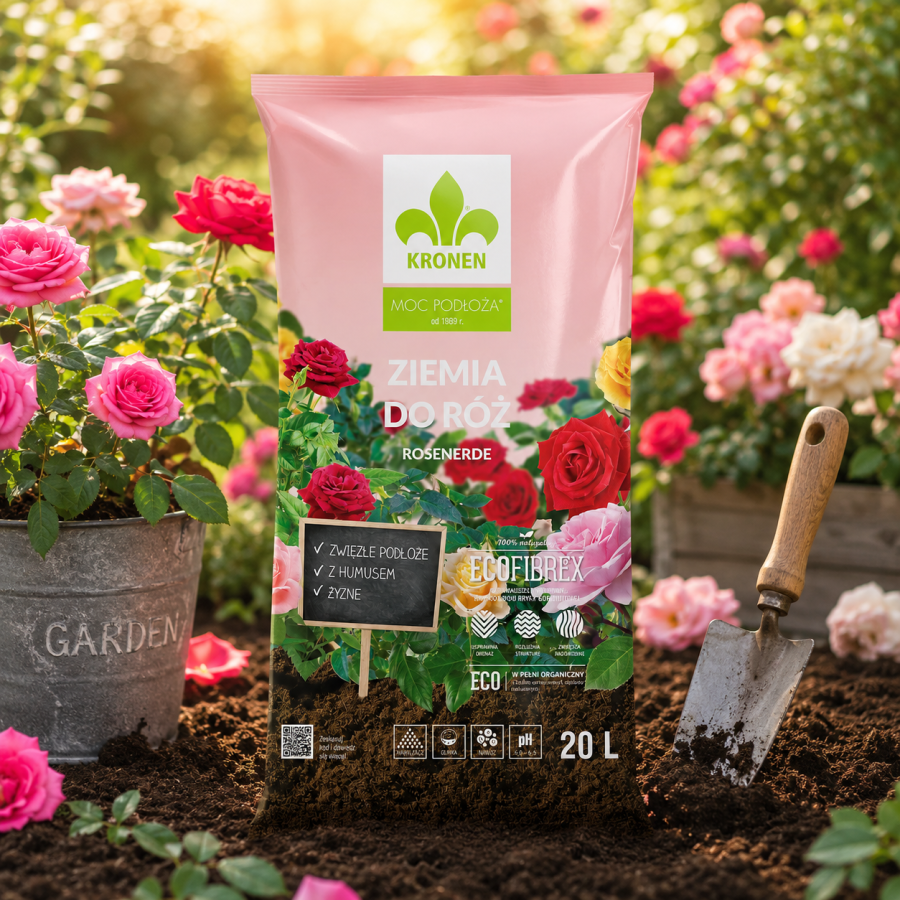 KRONEN Ziemia do Róż 20 L – specjalistyczne podłoże do róż
