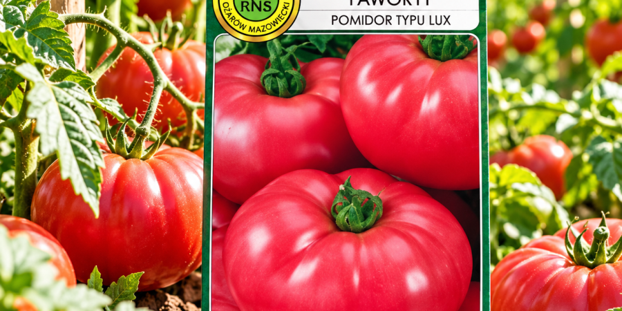 Pomidor Faworyt 10g - nasiona pomidora malinowego o bardzo dużych owocach do 500 g