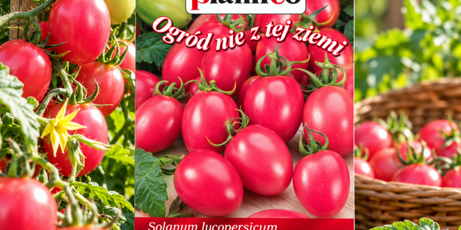 Pomidor gruntowy Malinowy Kapturek 0,2g - nasiona malinowego pomidora koktajlowego, nawet 600 owoców z rośliny