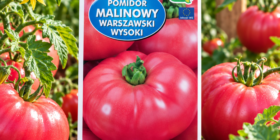 Pomidor Malinowy Warszawski 0,5g – nasiona wczesnego, wysokiego i plennego pomidora malinowego