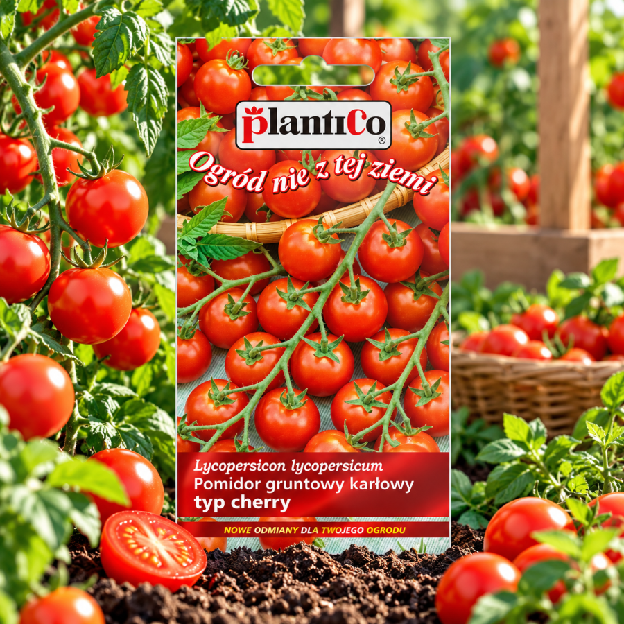 Pomidor Maskotka 0,5 g – karłowy pomidor cherry do donic i ogrodu