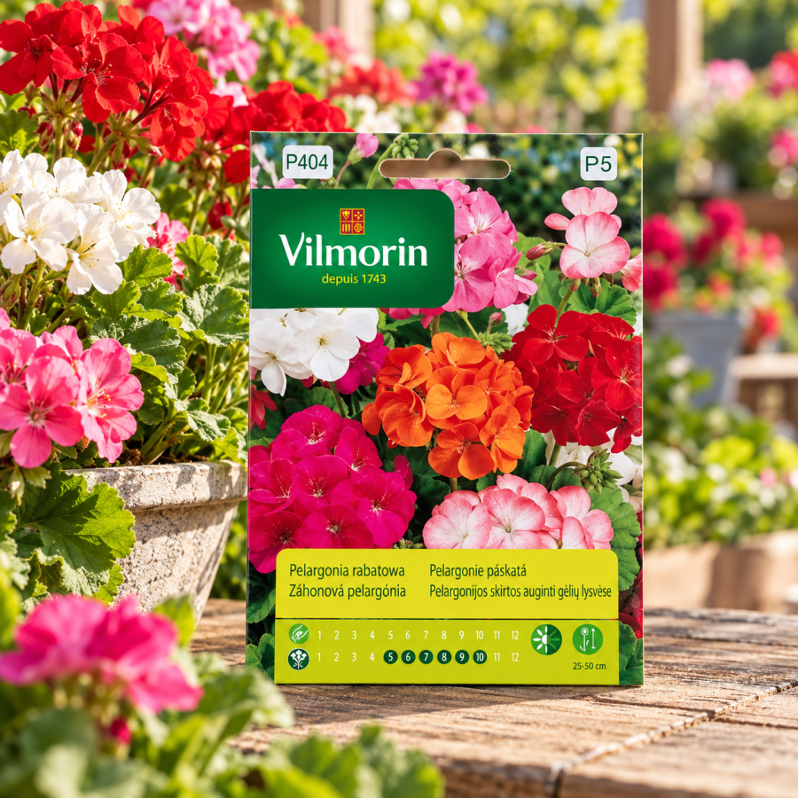 VILMORIN Pelargonia rabatowa mix op.10szt