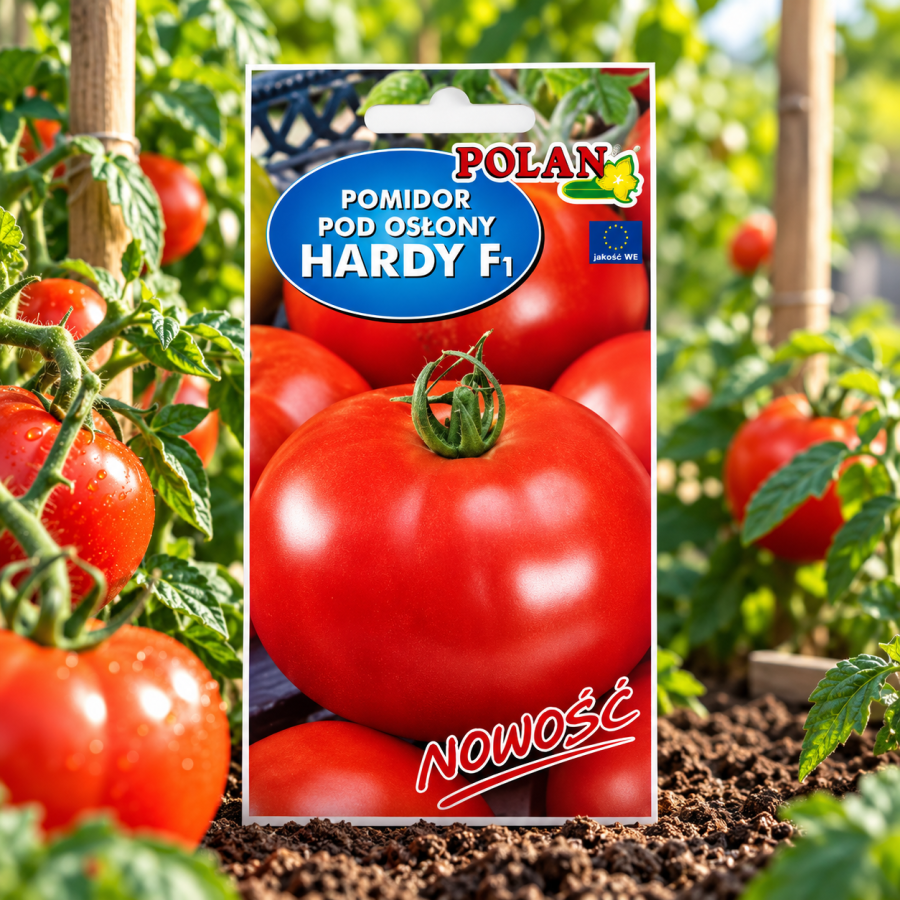 Pomidor Hardy F1 0,1g – nasiona późnego pomidora szklarniowego o trwałych, jędrnych owocach