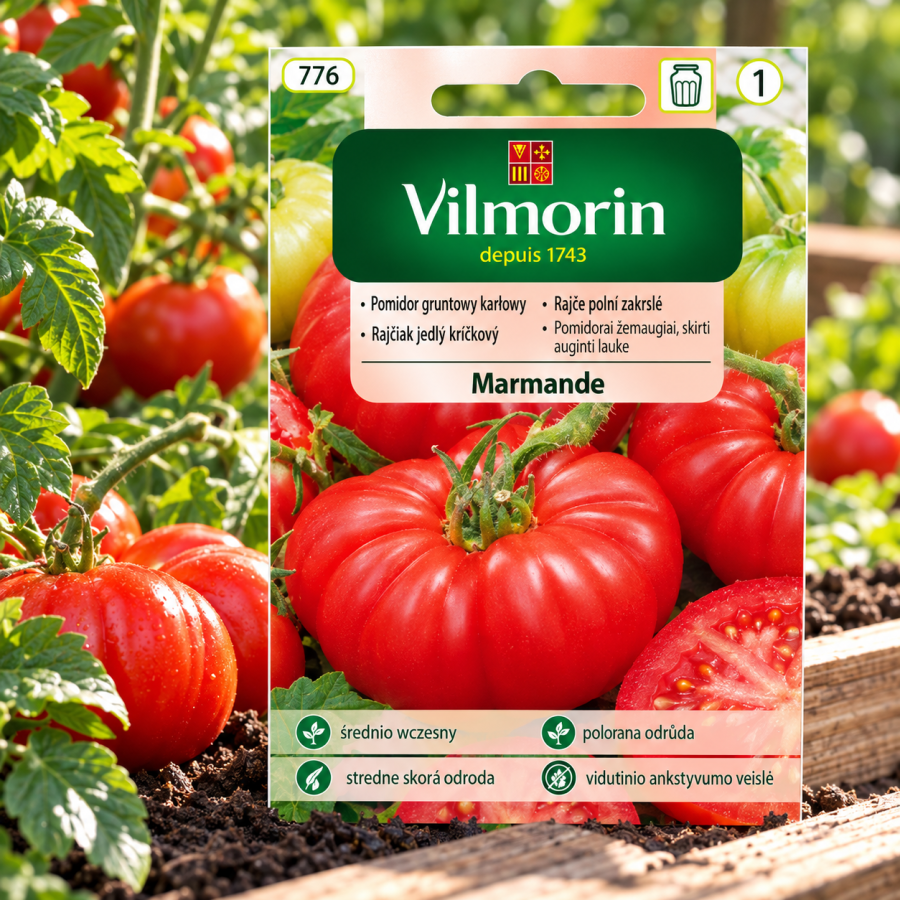 Pomidor Marmande gruntowy karłowy – 1g