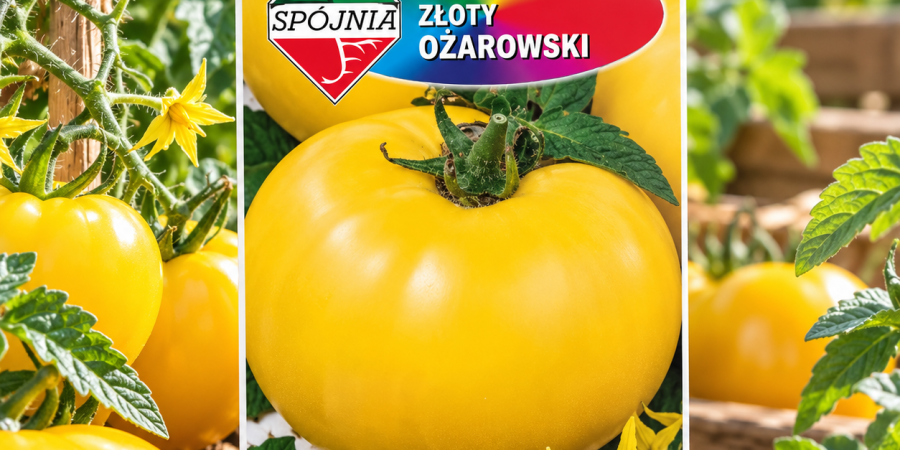 Pomidor Złoty Ożarowski 0,5g – nasiona złotopomarańczowego pomidora o mięsistych owocach