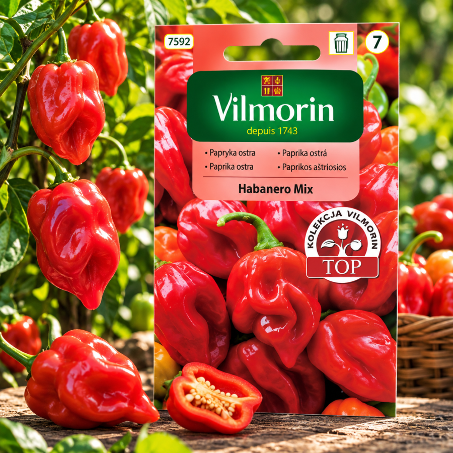 Papryka Habanero Mix ostra – 25 nasion