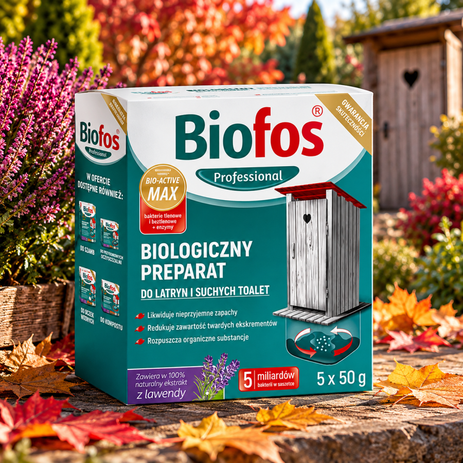 Biofos Profesional Biologiczny preparat do latryn i suchych toalet 5x50g