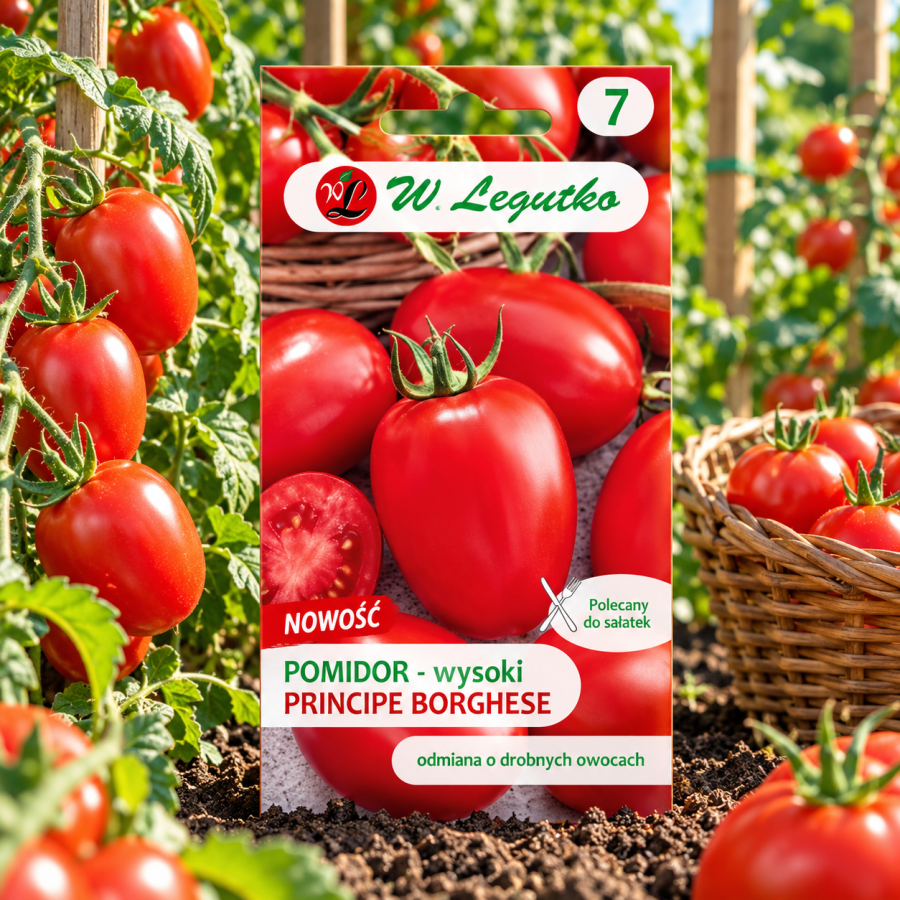 Pomidor Principe Borghese 0,3g – idealny do suszenia i przetworów