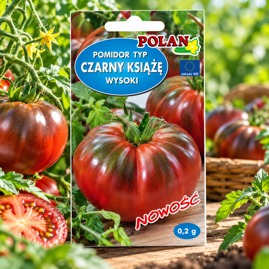 Pomidor Noire de Crimee op.0,2g – nasiona czarnego pomidora o soczystych i aromatycznych owocach
