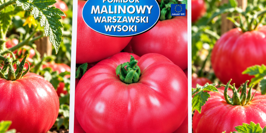 Pomidor malinowy Warszawski 10 g – nasiona wczesnego, wysokiego i plennego pomidora malinowego