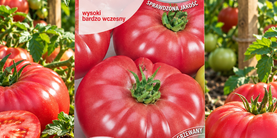 Pomidor Zorza Toruńska 0,5 g – nasiona bardzo wczesnego pomidora malinowego o dużych, mięsistych owocach