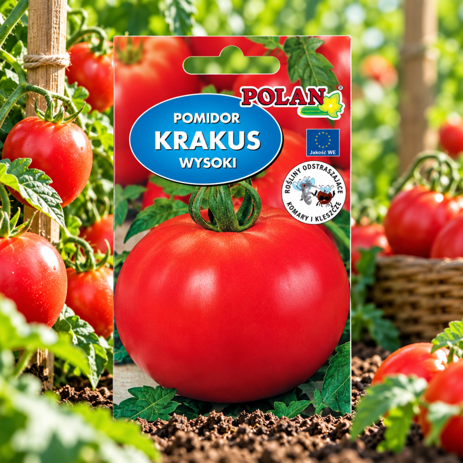Pomidor Krakus 10 gr – nasiona wysokiego pomidora gruntowego o mięsistych owocach