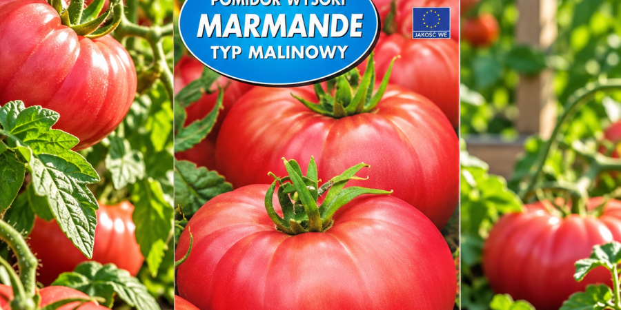Pomidor Marmande 0,5g – wysoki, wielkoowocowy, żebrowany