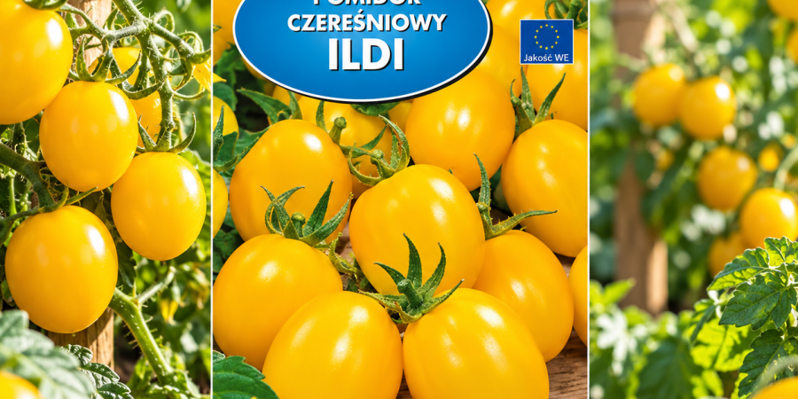 Pomidor Ildi 0,2g – nasiona żółtego pomidora koktajlowego o słodkich owocach
